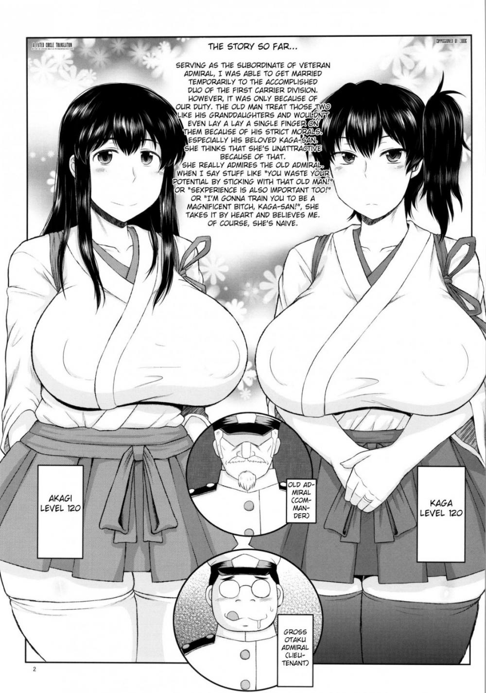 Hentai Manga Comic-Sex Practice With Kaga And Akagi-Read-3